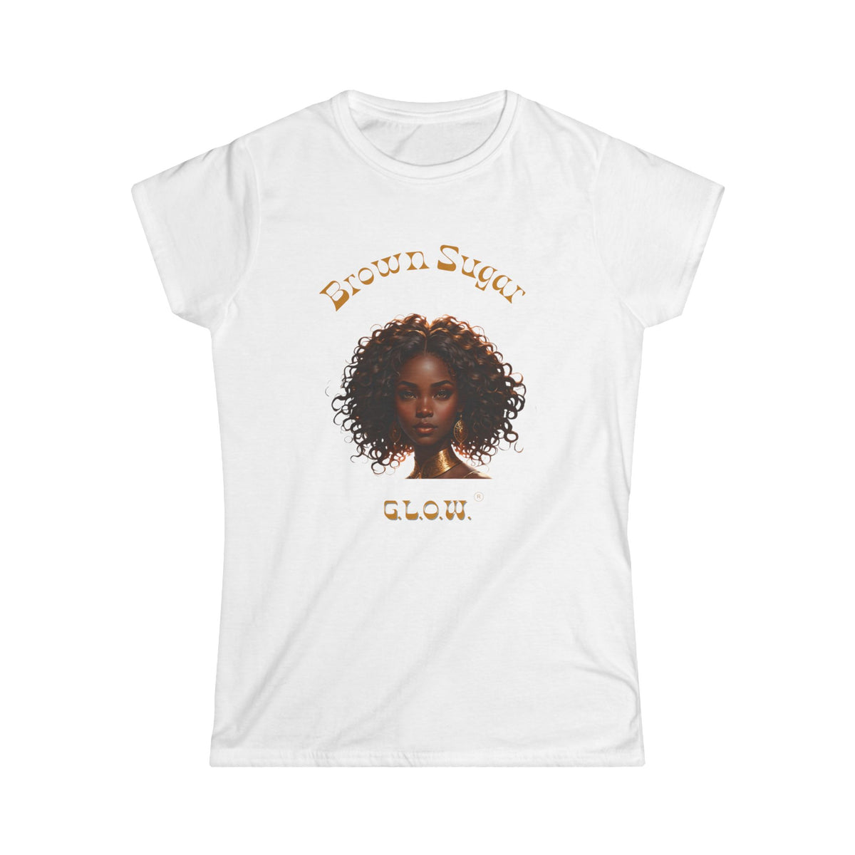 Brown Sugar G.L.O.W. Women's Softstyle Tee