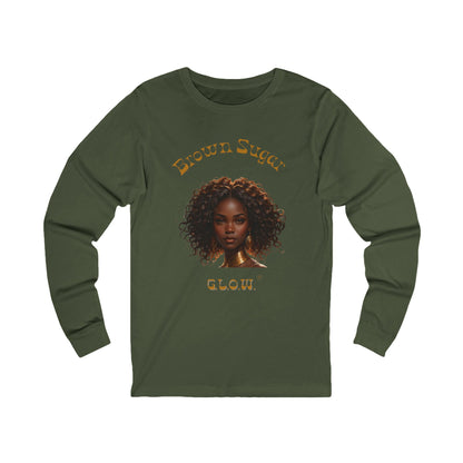Brown Sugar G.L.O.W. Jersey Long Sleeve Tee