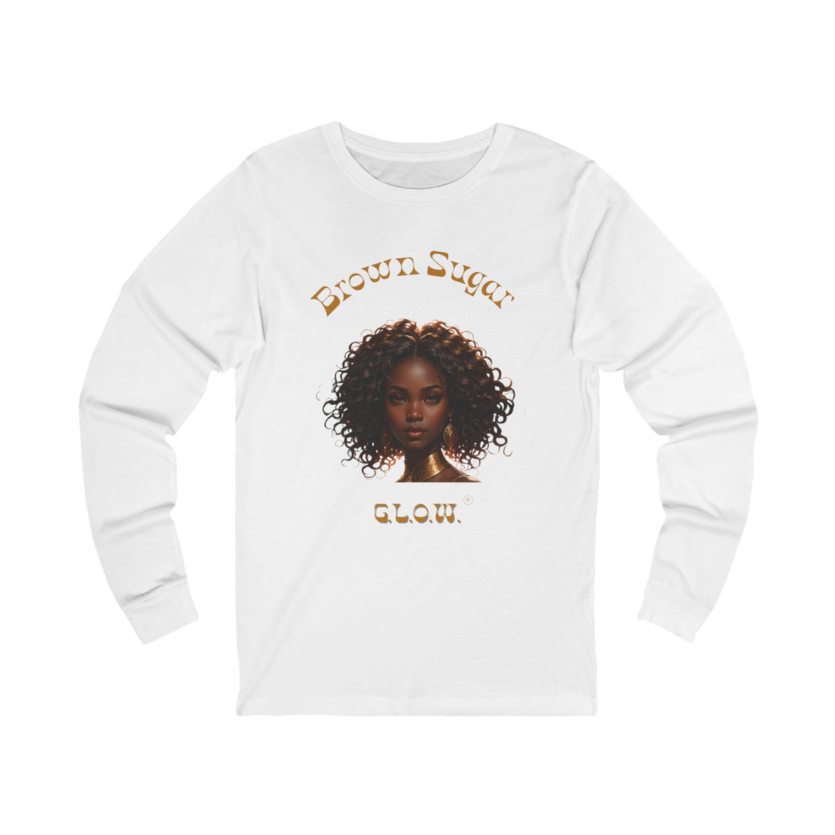 Brown Sugar G.L.O.W. Jersey Long Sleeve Tee
