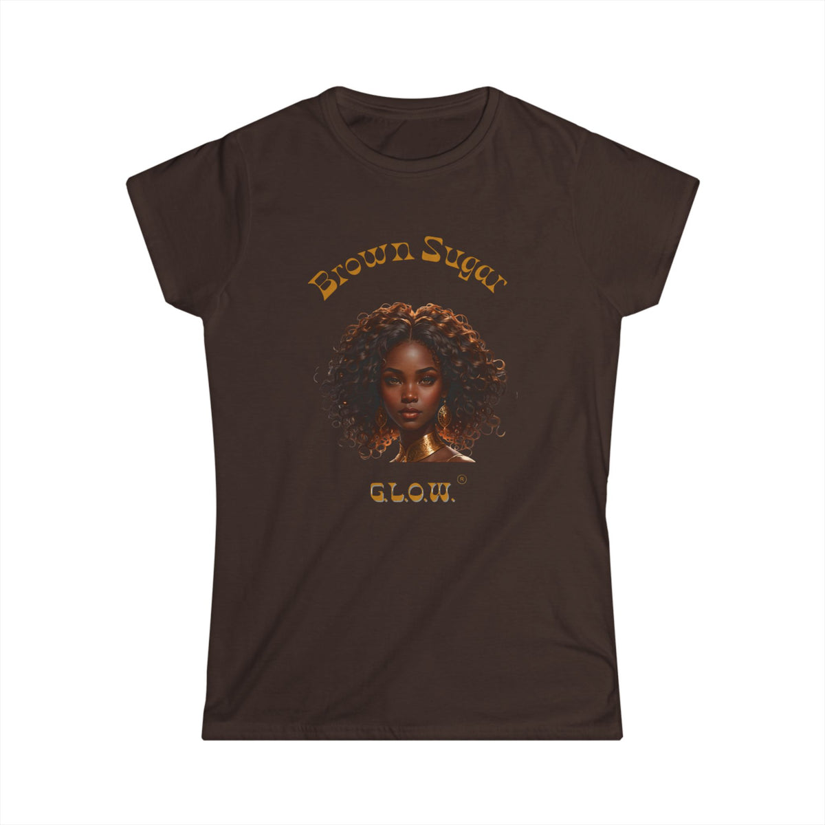 Brown Sugar G.L.O.W. Women's Softstyle Tee