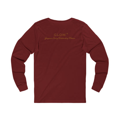 Brown Sugar G.L.O.W. Jersey Long Sleeve Tee