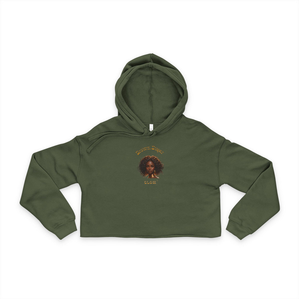 Brown Sugar G.L.O.W. Women's Cropped Hoodie